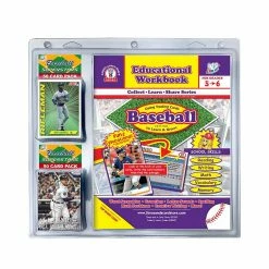 Best Sale 🤩 3bros Educational ⚾ Baseball Card Workbook Combo for Grades 5-6 - 100 pcs 👏