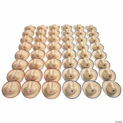 Buy ❤️ Bulk Adult’s Cowboy Hats with Star - 48 Pc. 🧨