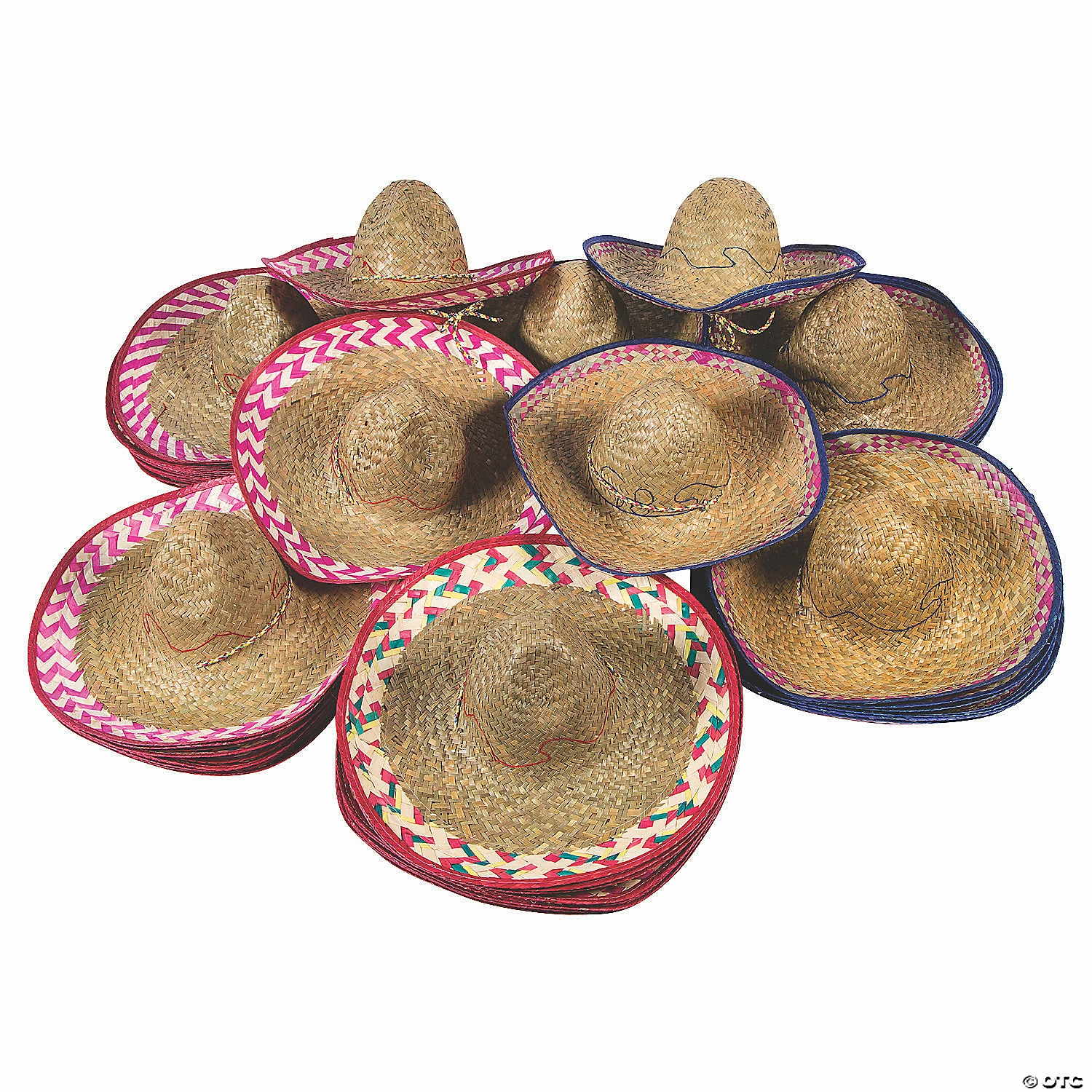 Coupon π₯° Bulk Adultβs Embroidered Woven Sombreros - 72 Pc. π