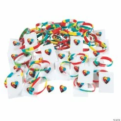 Best Pirce 🔔 Bulk Autism Awareness Bracelets & Pins - 96 Pc. ✔️
