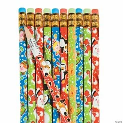 Outlet 🤩 Bulk 🎄 Christmas Characters Pencil Assortment - 144 Pc. 🔔