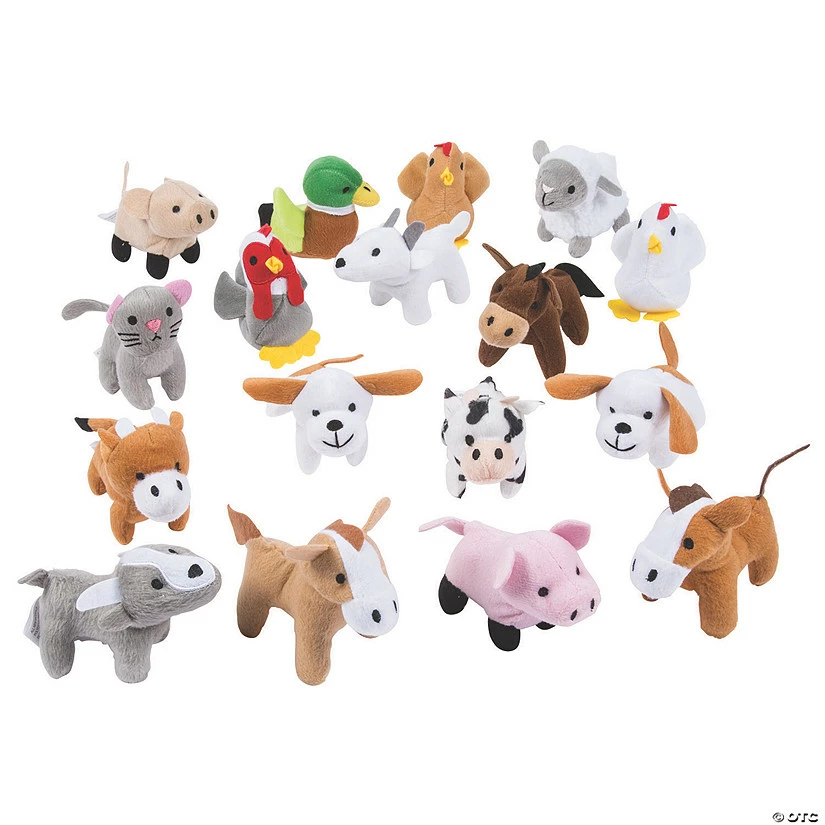 Deals π Bulk Farm Stuffed Animals Assortment - 50 Pc. β¨