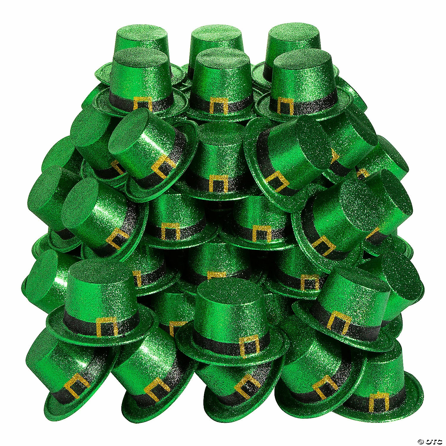Top 10 β¨ Bulk Green Glitter Leprechaun Top Hats - 72 Pc. π―