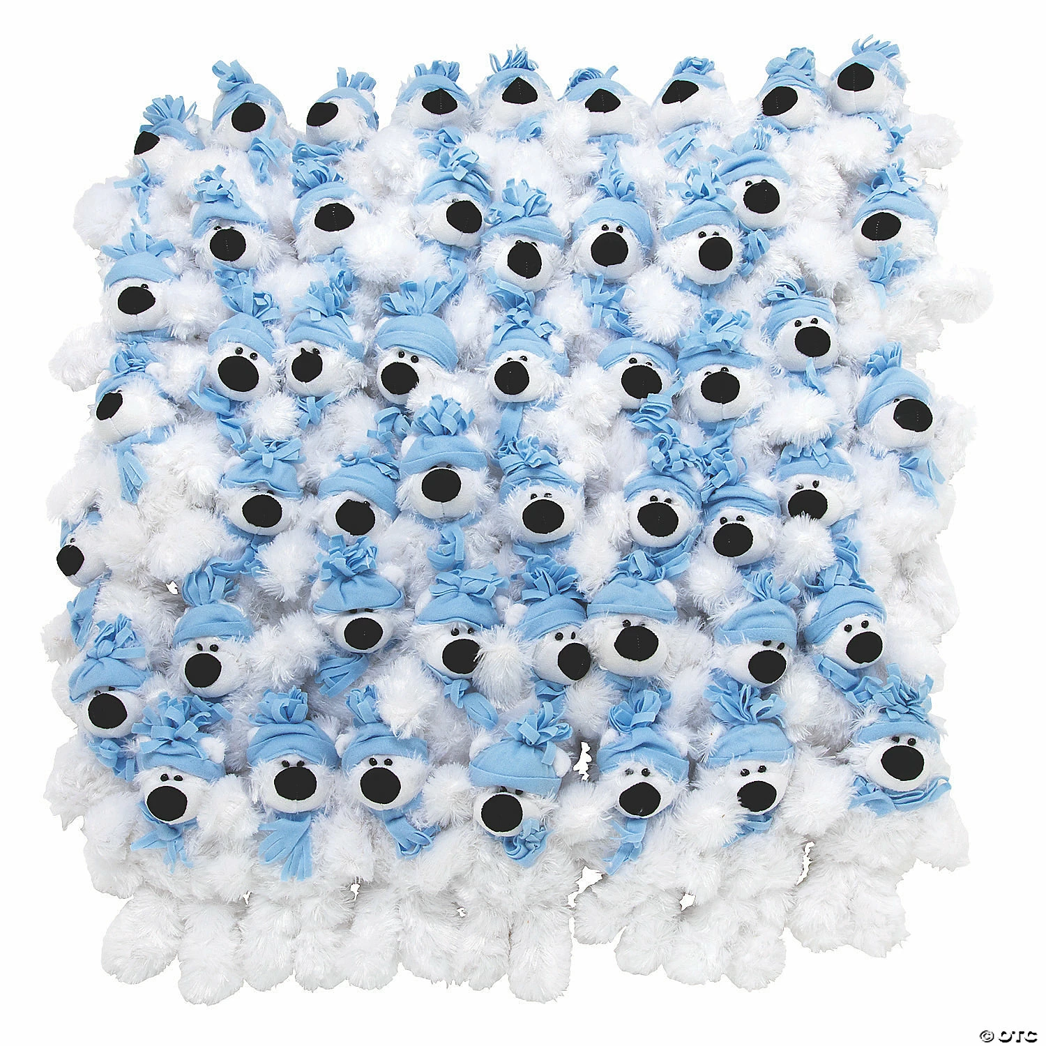 Budget π Bulk Holiday White Stuffed Polar Bears - 100 Pc. βοΈ