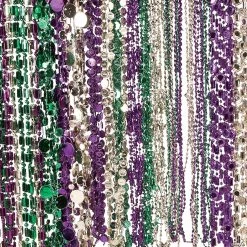 Wholesale ✔️ Bulk Mardi Gras Bead Necklace Assortment - 144 Pc. 👏
