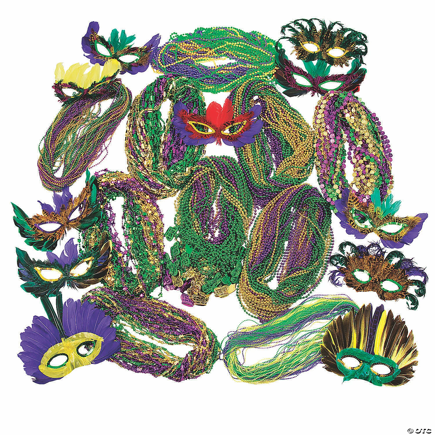 Flash Sale π Bulk Masquerade Mask & Bead Assortment - 600 Pc. β