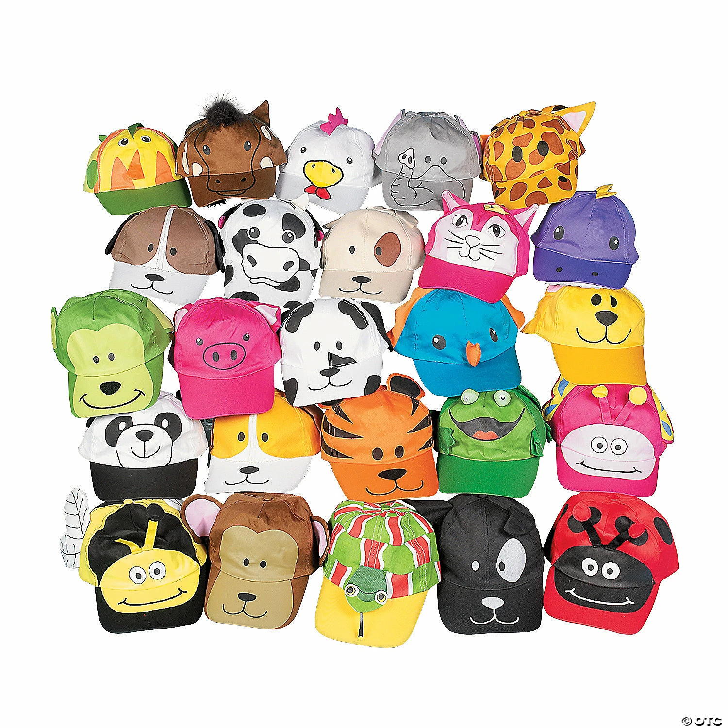 New π― Bulk Mega Animal βΎ Baseball Cap Assortment - 50 Pc. π