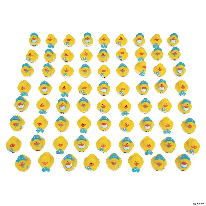 Brand new ๐ฅฐ Bulk Mini Baby Boy Shower Rubber Ducks - 72 Pc. โ