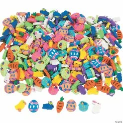 Cheap 🎉 Bulk Mini Easter Eraser Assortment- 500 Pc. 🔔