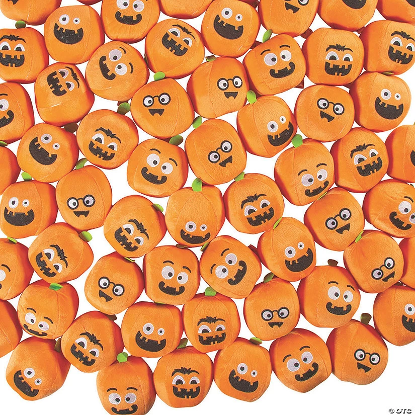 Flash Sale π Bulk Mini Funny Face Stuffed Pumpkins - 72 Pc. π
