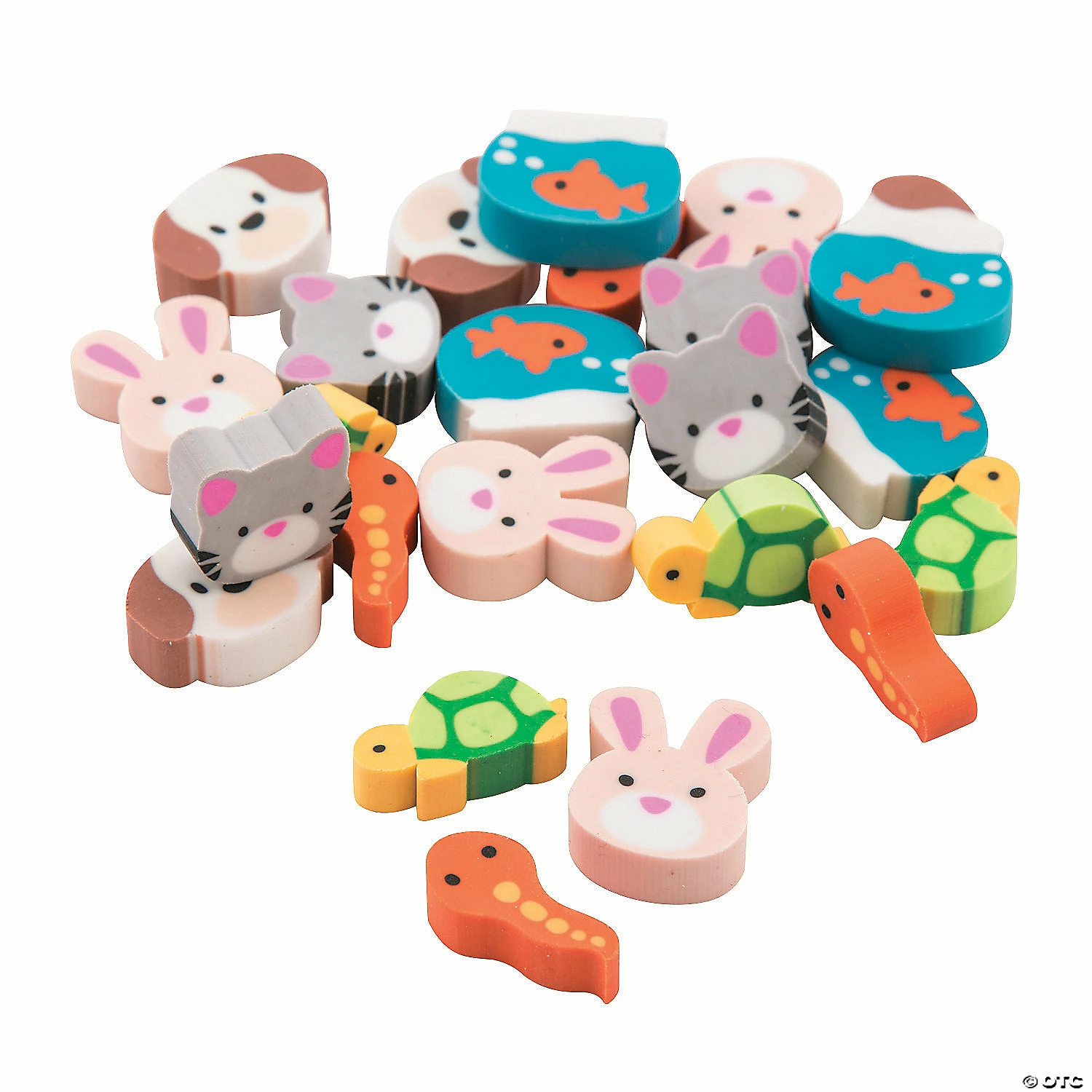 Budget π― Bulk Mini Pet Erasers - 144 Pc. π