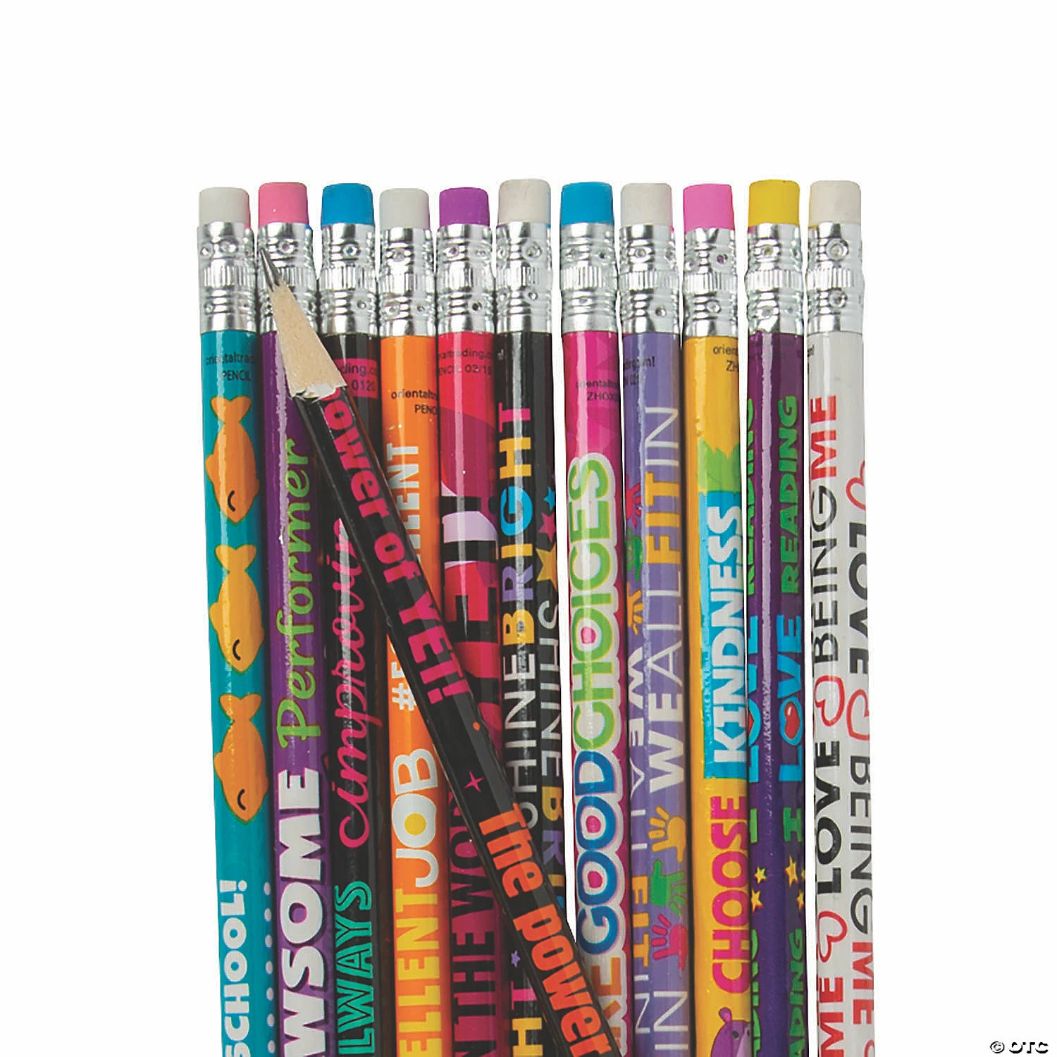 Hot Sale 𧨠Bulk Motivational Pencil Assortment with Tub - 240 Pc. π₯ - Image 2