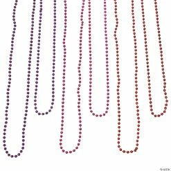 Best reviews of 💯 Bulk Red, Purple & Fuchsia Bead Necklace Assortment - 144 Pc. 👏