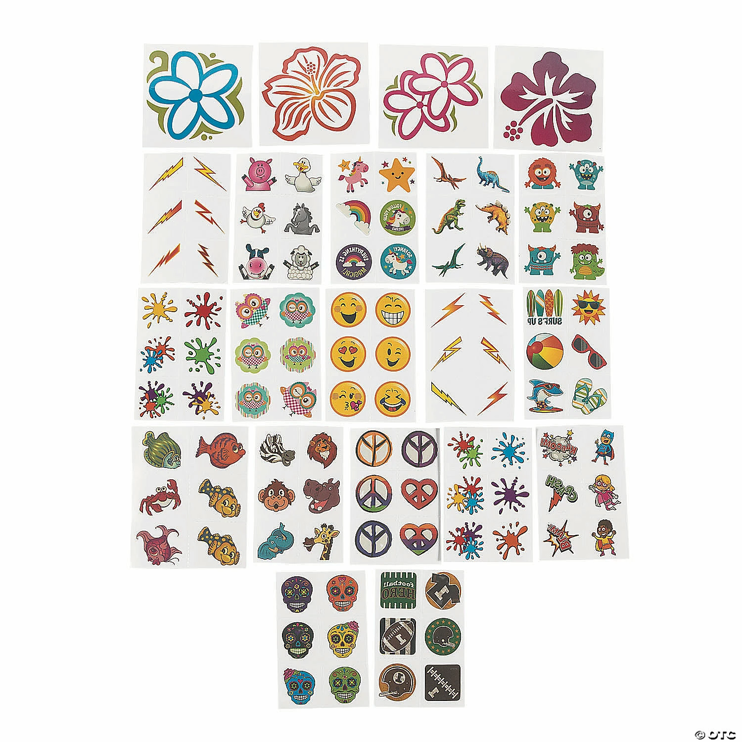 Outlet π₯° Bulk Temporary Tattoo Assortment - 1500 Pc. π 3 Outlet π₯° Bulk Temporary Tattoo Assortment - 1500 Pc. π