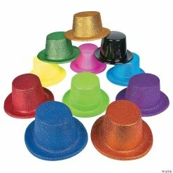 Flash Sale 😀 Bulk Top Hat Assortment - 48 Pc. ✨