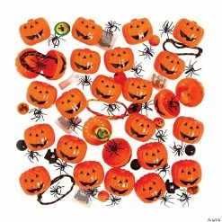 Cheapest ✔️ Bulk Toy-Filled Plastic Jack-O’-Lanterns - 144 Pc. 🔥