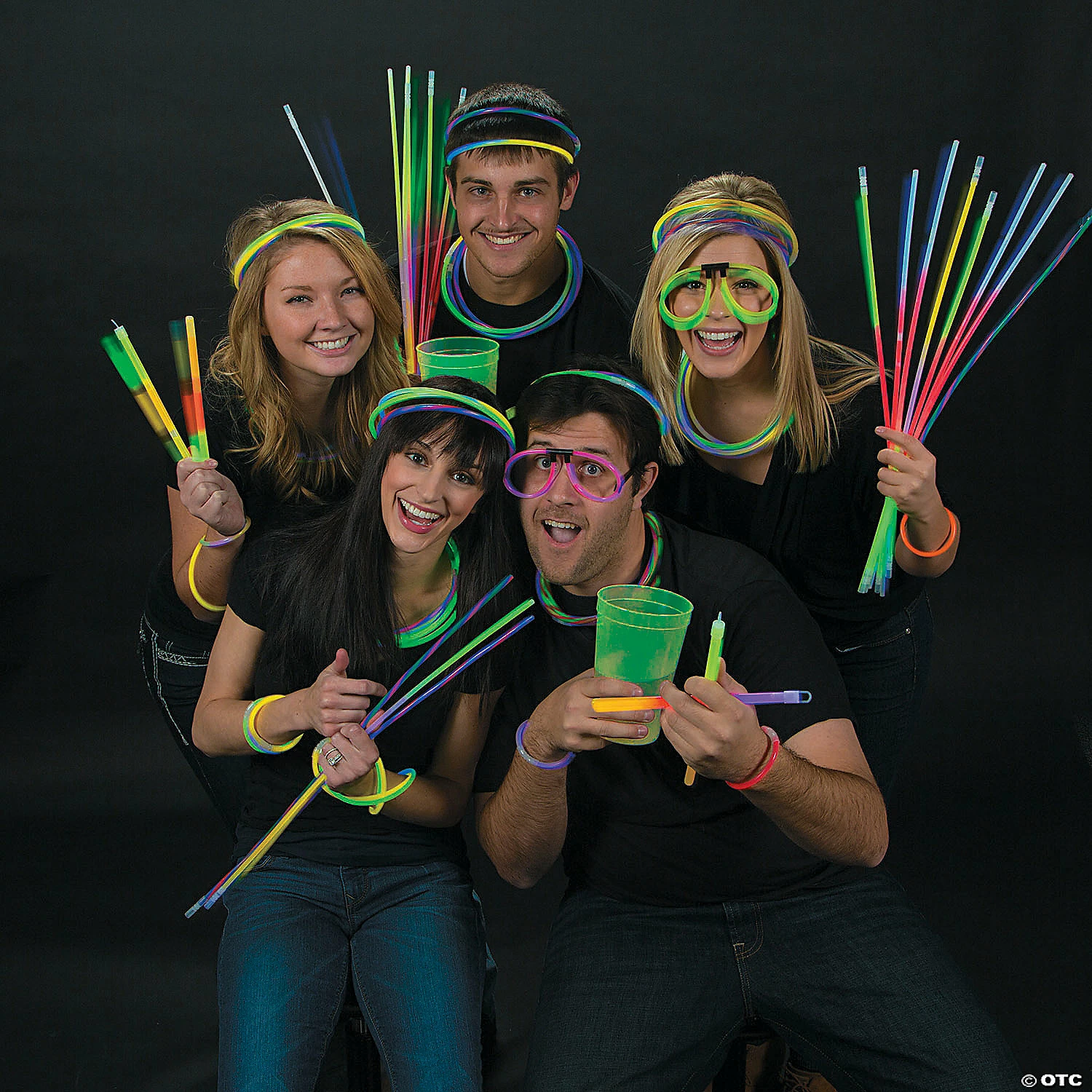 Outlet π― Bulk Tri-Color & Solid Glow Necklace Assortment - 100 Pc. π - Image 3