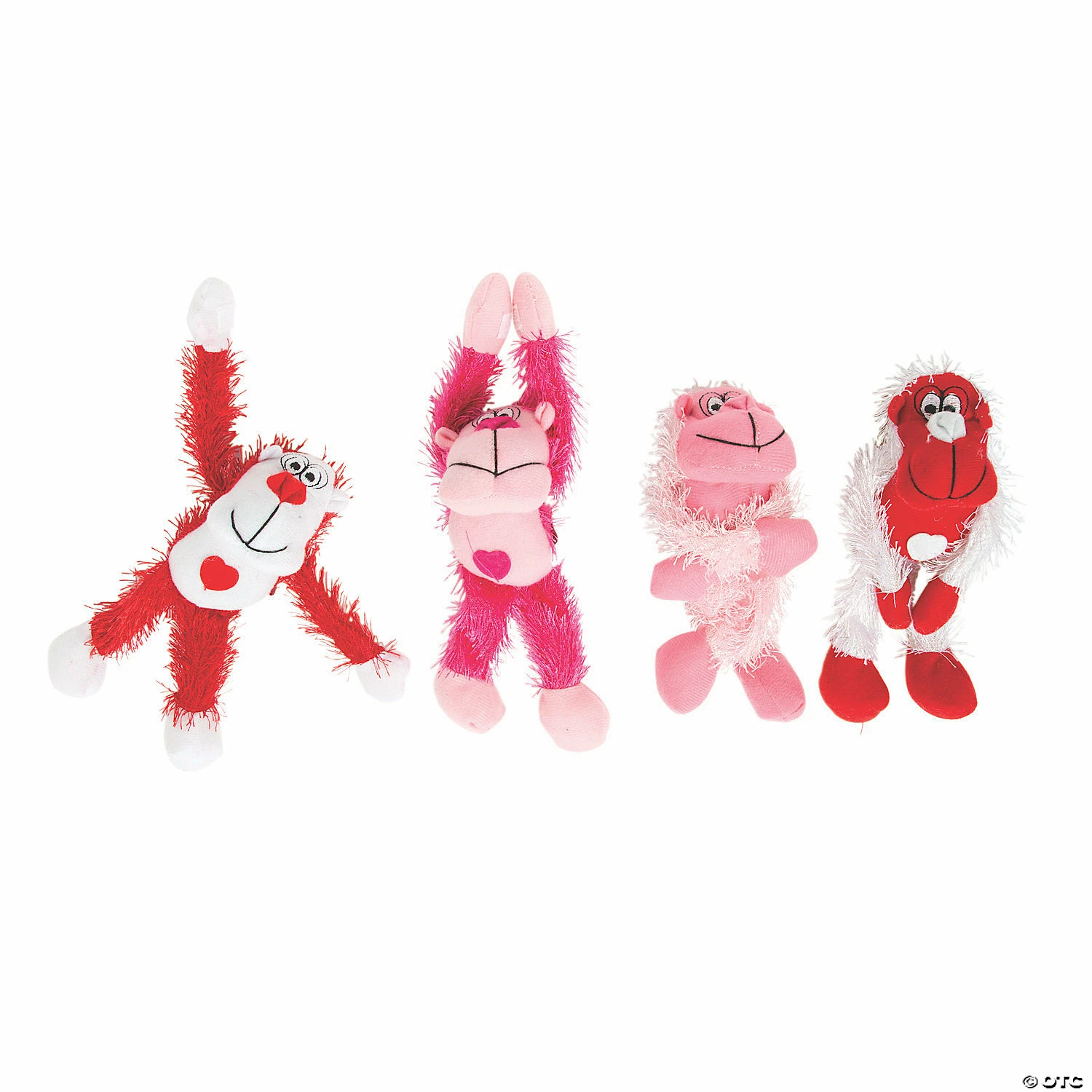 Outlet π Bulk Valentine Long Arm Stuffed Gorillas - 72 Pc. π - Image 2