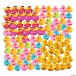 Coupon 🎉 Bulk Valentine Rubber Ducks Assortment - 144 Pc. 😍