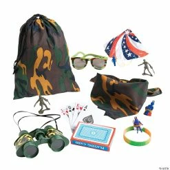 Buy 👍 Camouflage Army Pre-Filled Drawstring Goody Bags for 8 ✔️