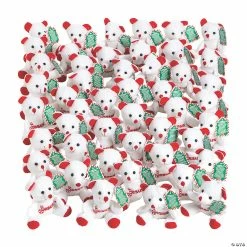 Hot Sale 💯 Candy Cane Religious Stuffed Bears with Card - 48 Pc. 😍