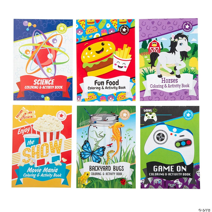 Coupon π₯ Coloring Pages & Puzzles Activity Pad Assortment - 72 Pc. π