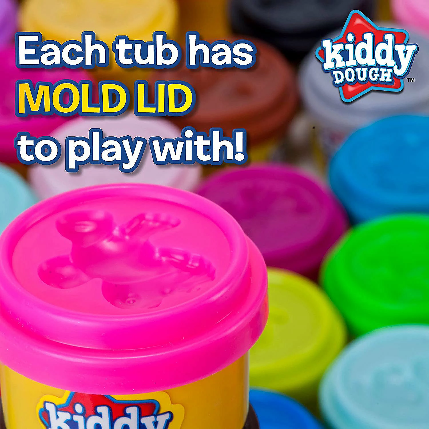 Brand new β Creative Kids Kiddy Dough Multi Color 40 Pack of Bulk Dough & Clay Pack (1oz Tubs - 40oz Total) π - Image 3