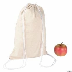 Best Sale ❤️ DIY Medium Canvas Drawstring Bags - 48 Pc. ⭐