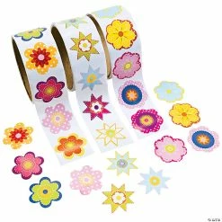 Cheap ❤️ Flower Rolls of Stickers Assortment - 300 Pc. 😀