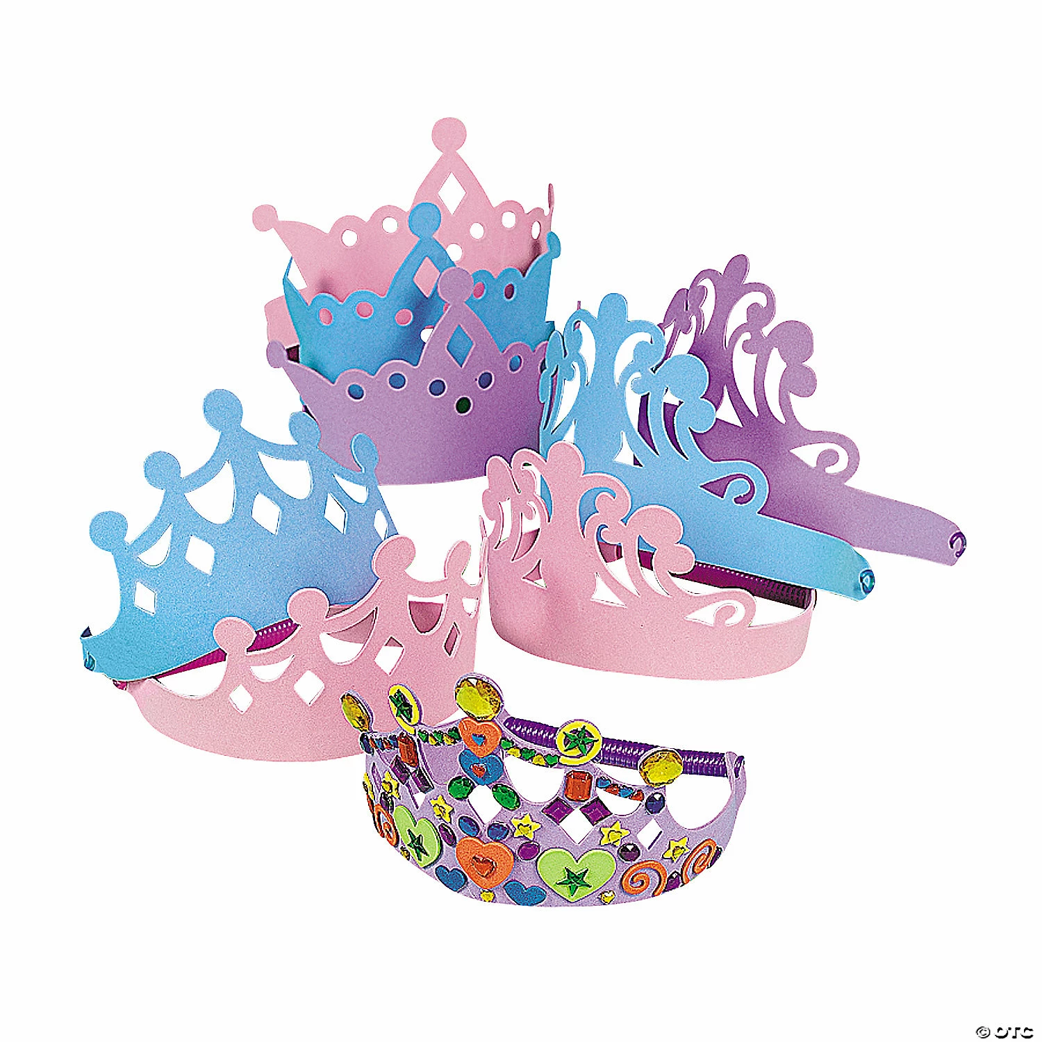 Discount β Foam Tiara Assortment - 12 Pc. π