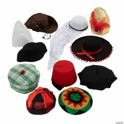 Cheap 🥰 Hats Around the World Assortment - 11 Pc. 🎉