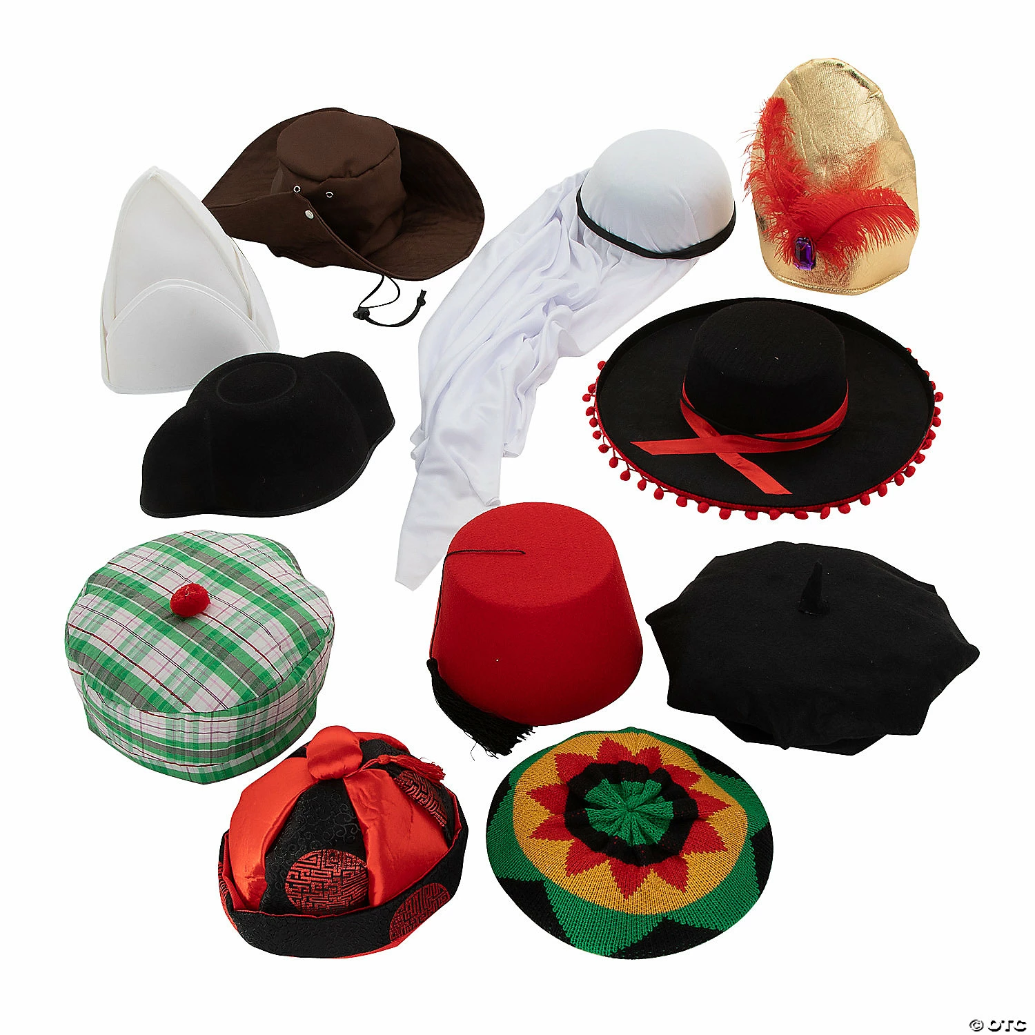 Cheap π₯° Hats Around the World Assortment - 11 Pc. π