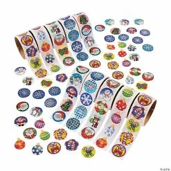 Top 10 ⌛ Holiday Rolls of Stickers Assortment - 1000 Pc. 😍