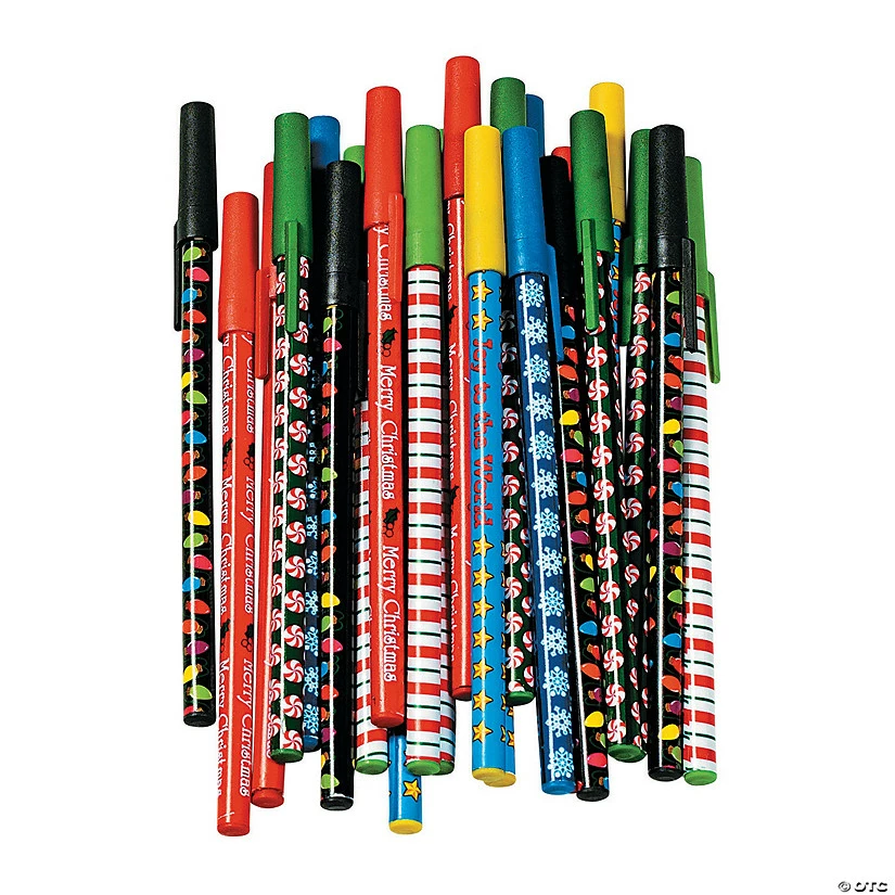 Coupon π Holiday Stick Pen Assortment - 24 Pc. π
