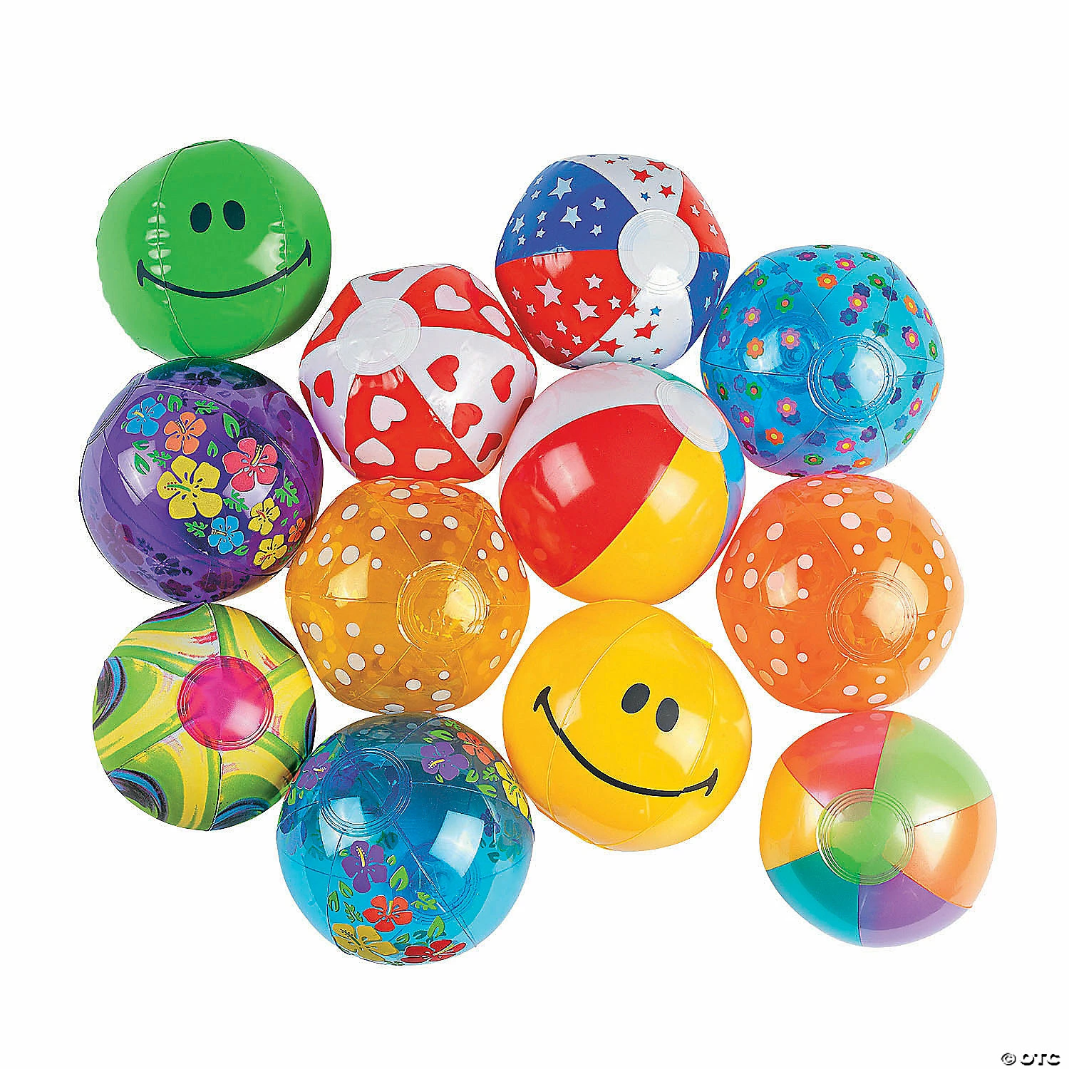 New 𧨠Inflatable 5" Mini Beach Ball Assortment - 25 Pc. β