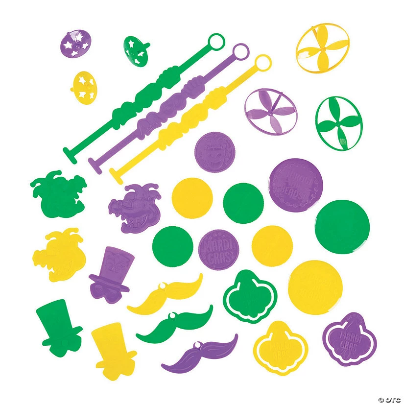 Coupon ⭐ Mardi Gras Toy Assortment - 100 Pc. ✨