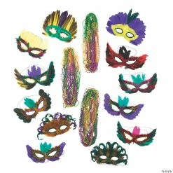 Discount ❤️ Masquerade Mask & Bead Assortment - 60 Pc. ✨