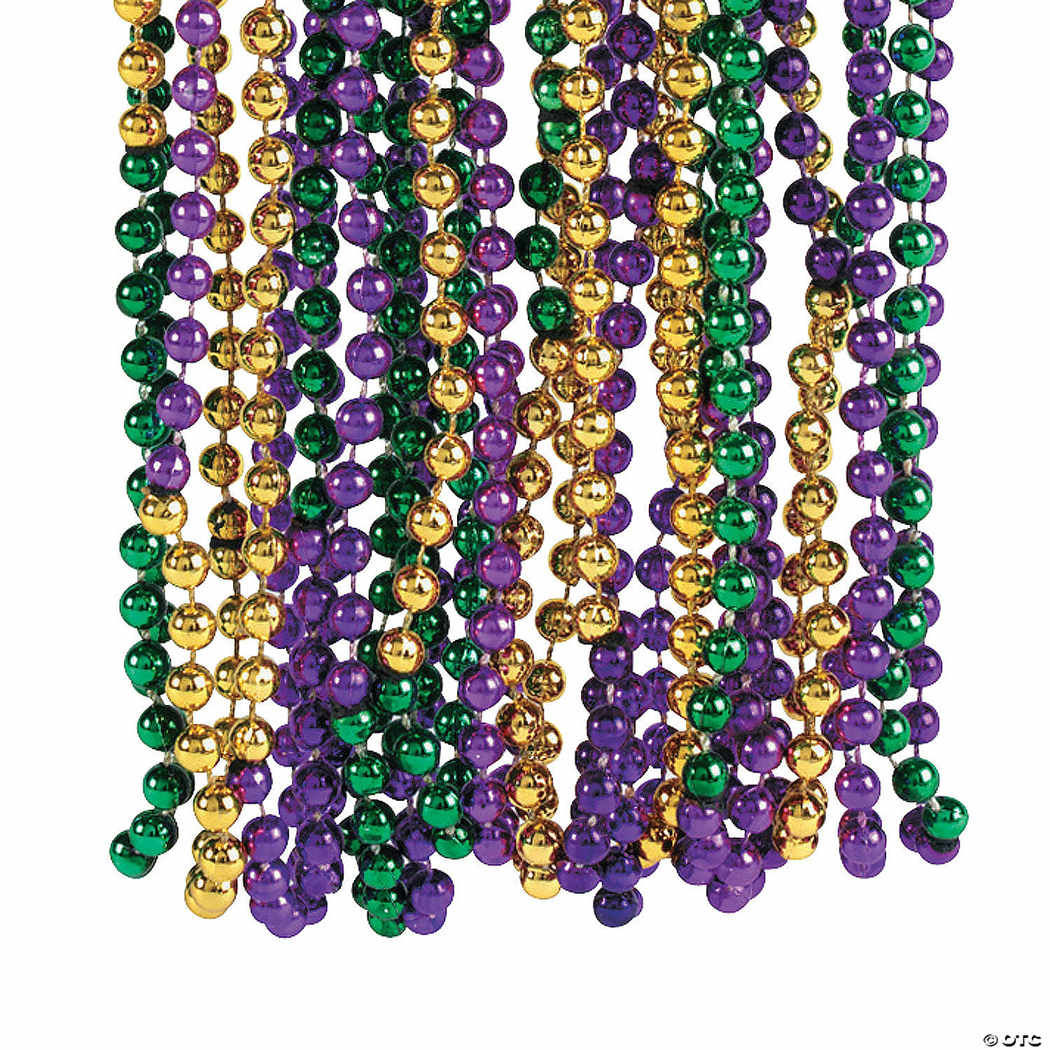 Brand new π₯° Metallic Tri-Color Mardi Gras Bead Necklaces - 48 Pc. π