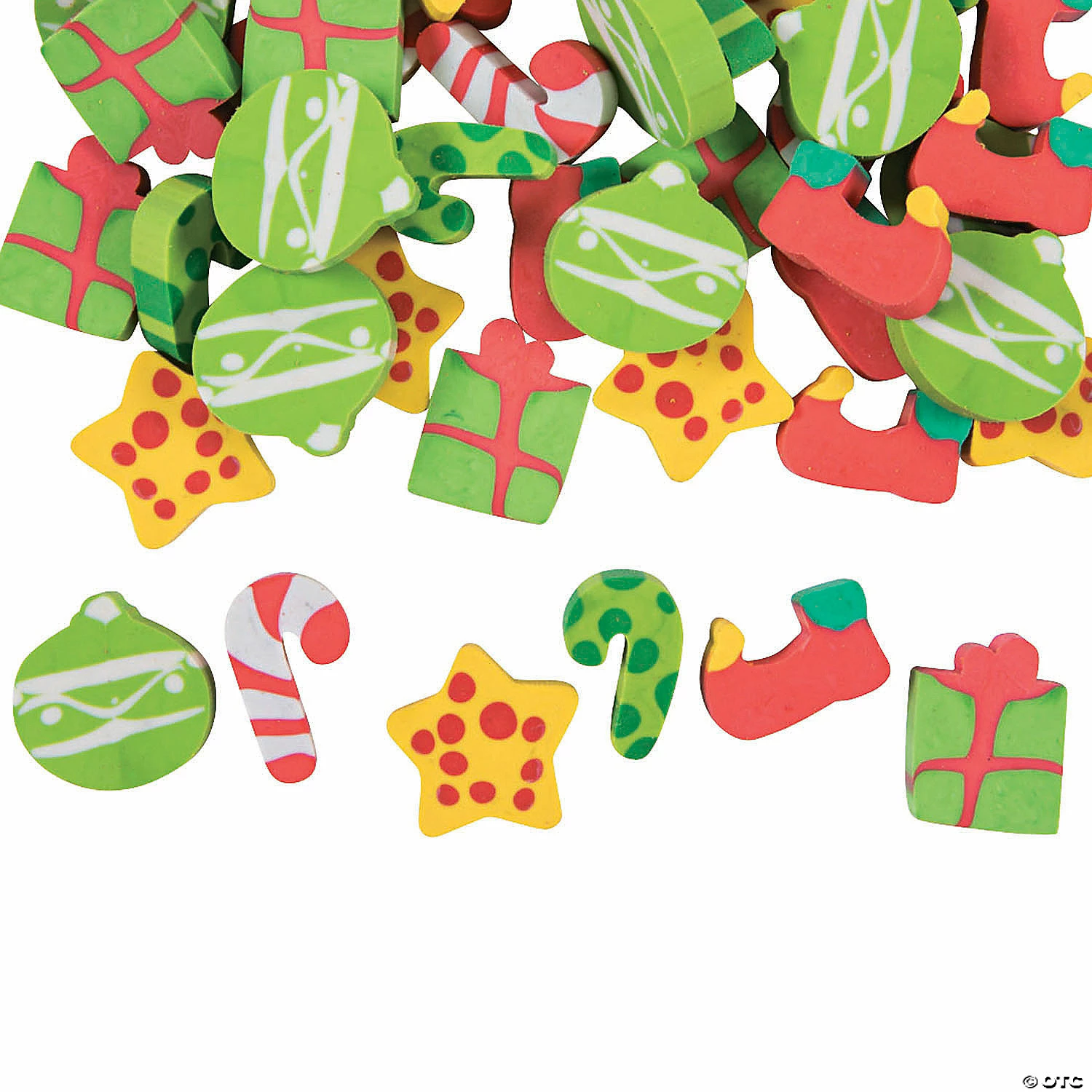 Best Sale β Mini β Christmas Eraser Assortment - 100 Pc. π