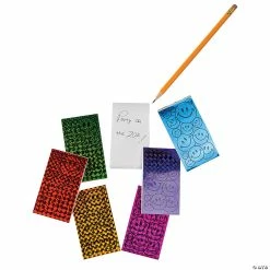 Discount ❤️ Mini Laser Smile Face Notepads - 72 Pc. ✨