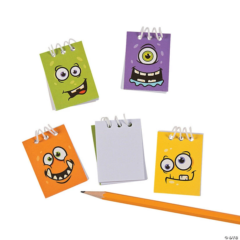 Coupon π Monster Face Mini Spiral Notepads π