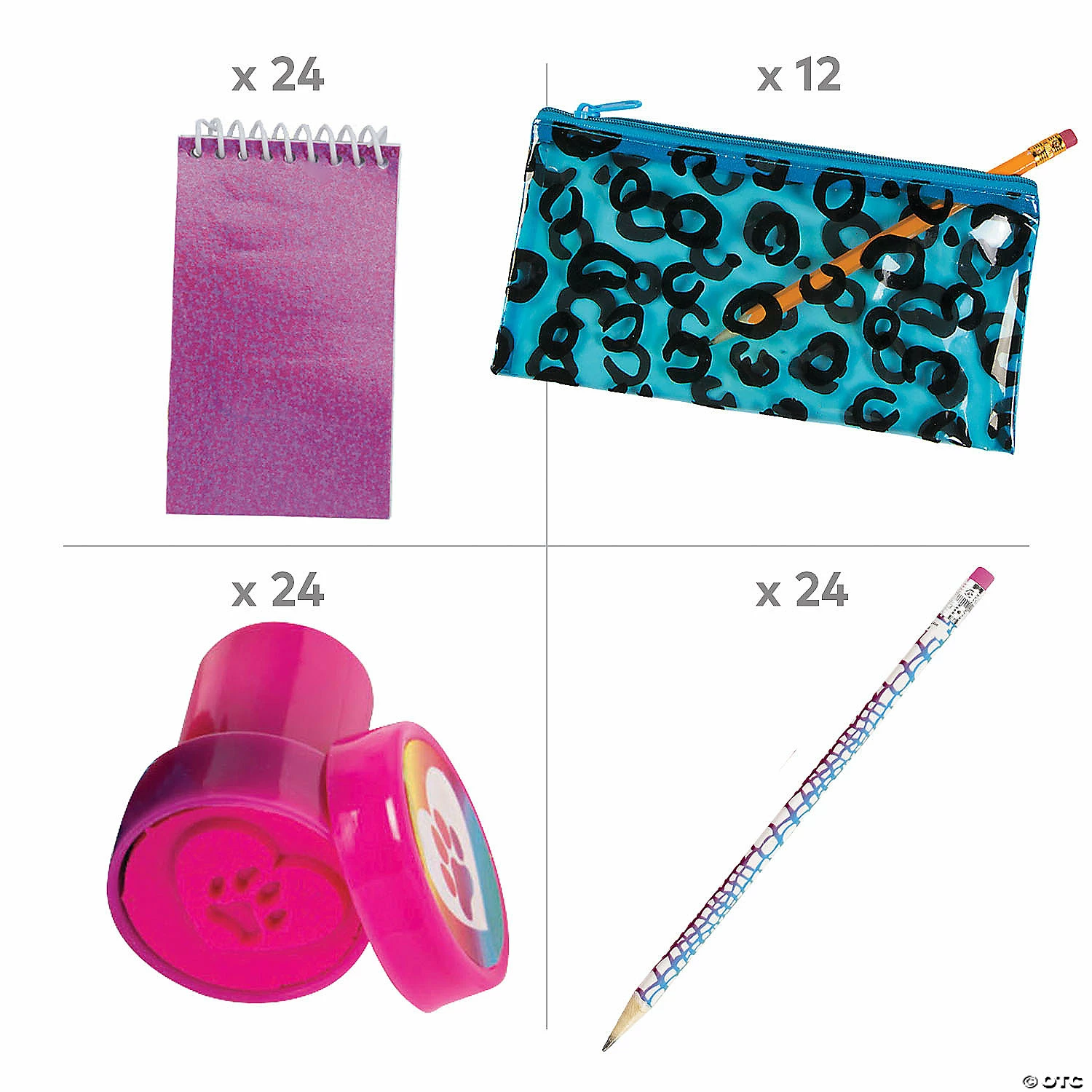 Hot Sale π Neon Animal Print Stationery Kit for 12 𧨠- Image 2