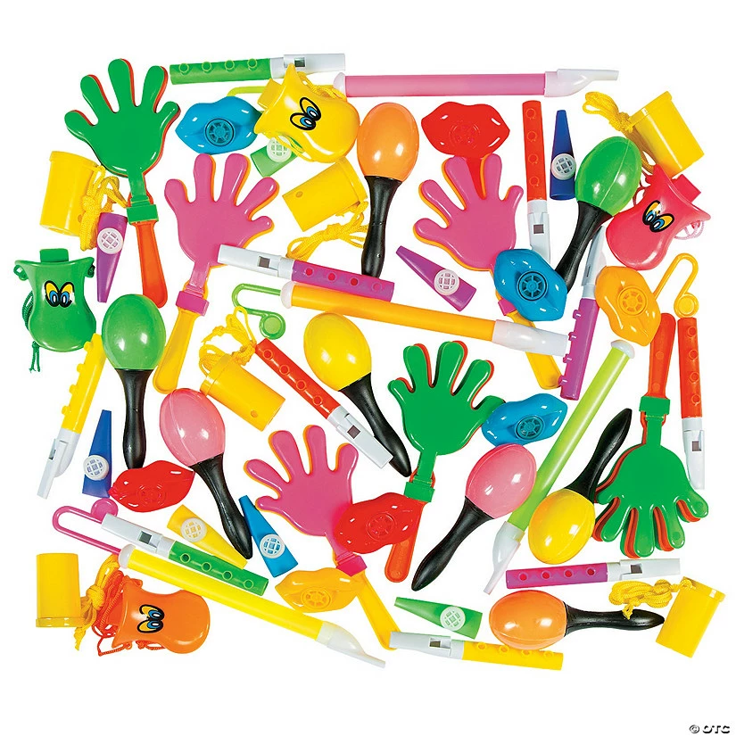 Hot Sale π Noisemaker & Musical Instrument Novelty Assortment - 50 Pc. β€οΈ