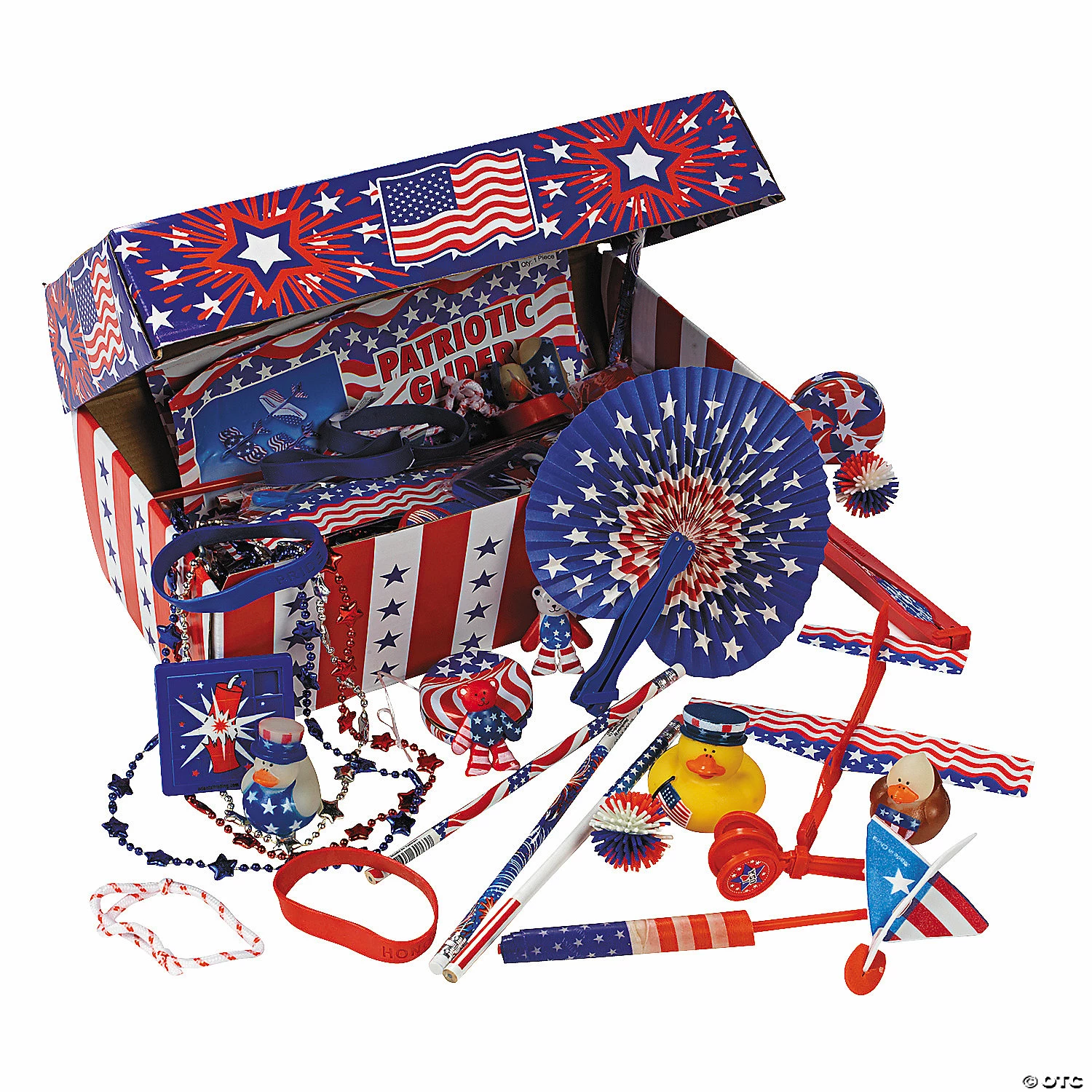 Flash Sale 𧨠Patriotic Treasure Chest Assortment - 100 Pc. β¨