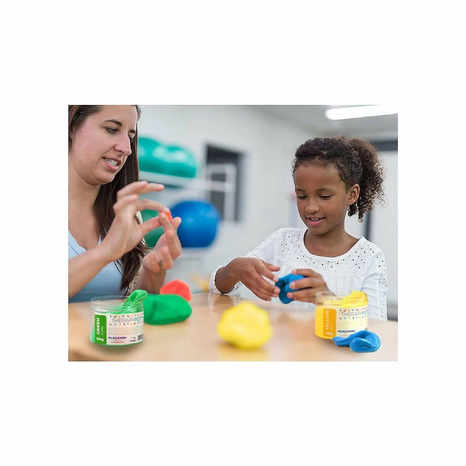 Budget π Playlearn 1-lb Yellow Therapy Putty - Soft Strength β - Image 3