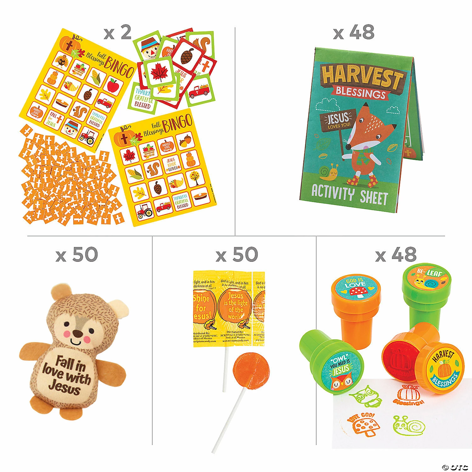 Outlet β¨ Religious Fall Bingo Game & Prize Kit for 32 π - Image 2