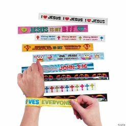 Promo 💯 Religious Slap Bracelet Assortment - 50 Pc. ⌛