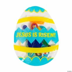 Cheapest 🎁 Religious Toy-Filled Easter Egg Bags - 12 Pc. 🎁