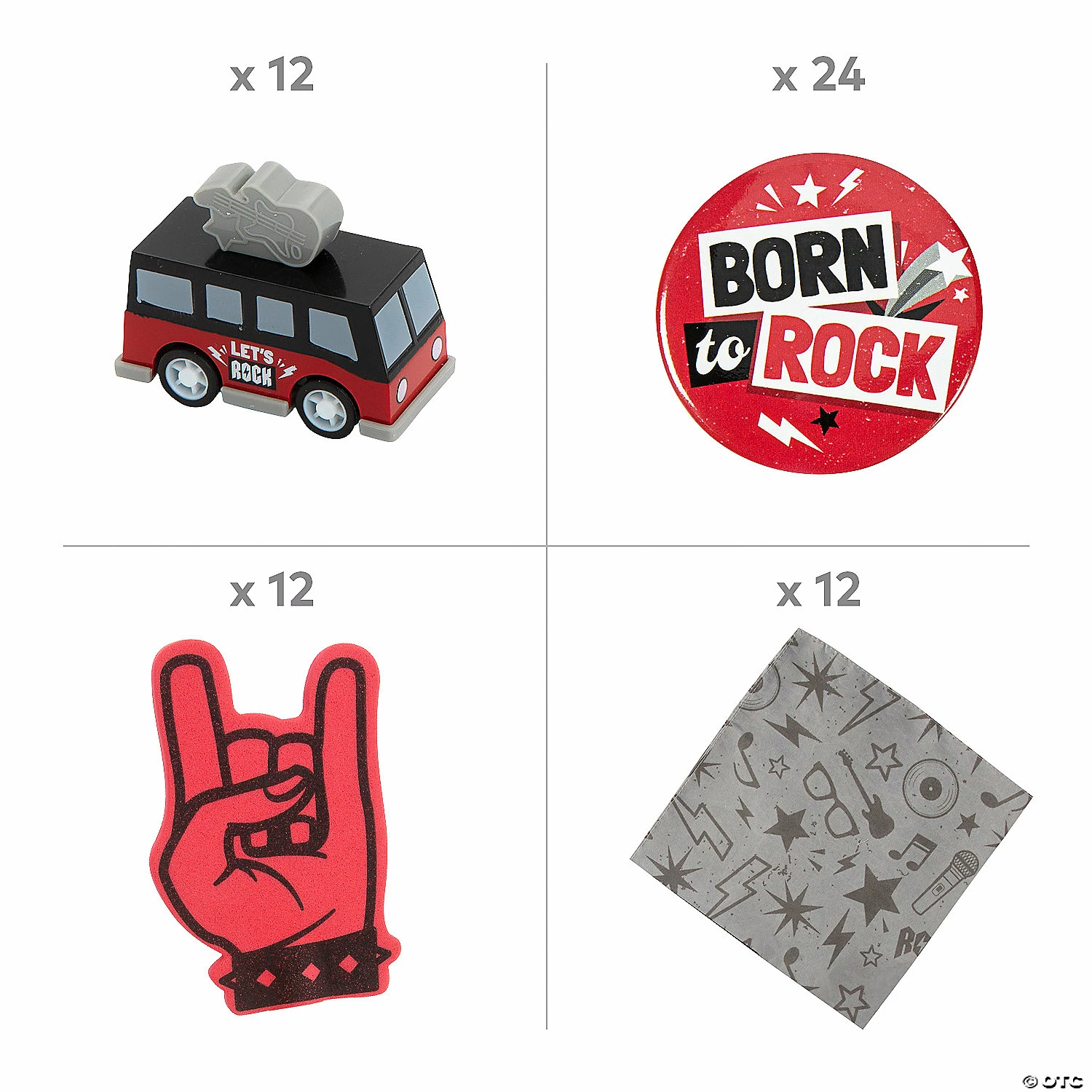 Coupon π Rockstar Party Favor Handout Kit for 12 π - Image 2
