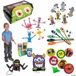 Outlet ❤️ Trunk-or-Treat Deluxe 🦇 Halloween Games & Prizes Kit - 267 Pc. 😀